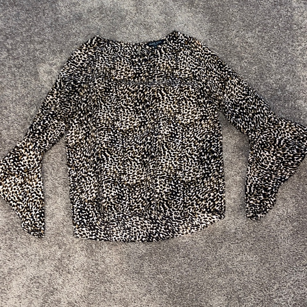 Womens Brave Soul Leopard Blouse Size Small